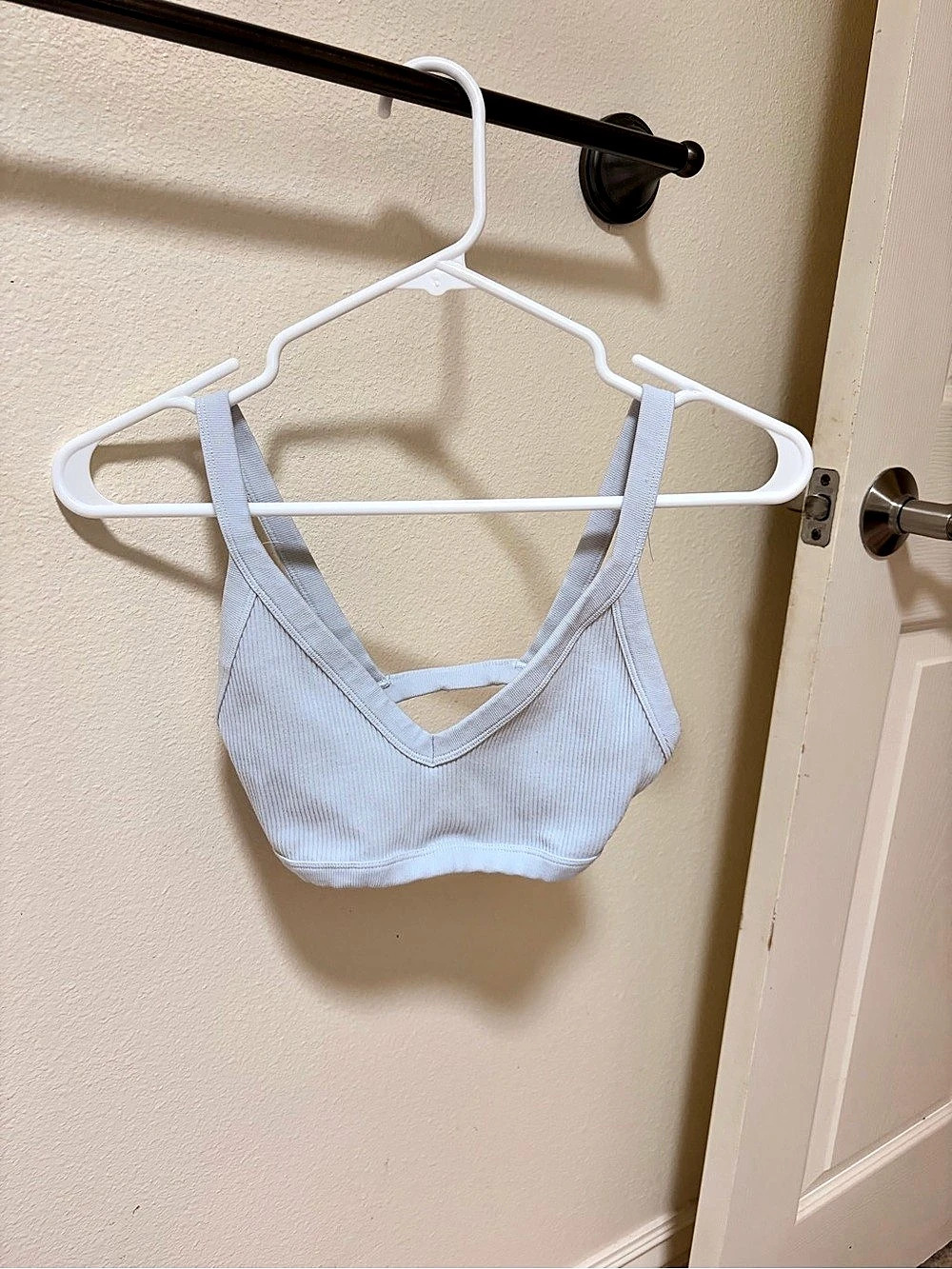 Ribbed Bra in Blue Like New